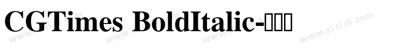 CGTimes BoldItalic字体转换